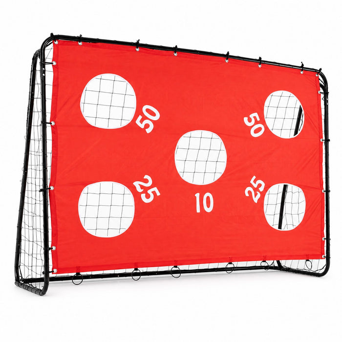 Kids Soccer Goal with Red Removable Target Cloth with Metal Frame