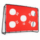 Kids Soccer Goal with Red Removable Target Cloth with Metal Frame