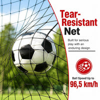 Kids Soccer Goal with Red Removable Target Cloth with Metal Frame