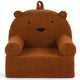 Kids Bear Sofa with Soft Fleece Fabric Cover for Playroom