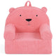 Kids Bear Sofa with Soft Fleece Fabric Cover for Playroom