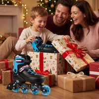 Kids Inline Skates with Illuminating Wheels and Safety Support for Toddlers