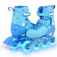 Kids Inline Skates with Illuminating Wheels and Safety Support for Toddlers