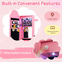 Kids Jewelry Cabinet with Lights with Full-Length Mirror