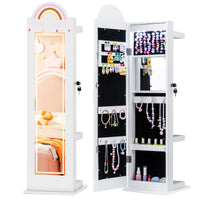 Kids Jewelry Cabinet with Lights with Full-Length Mirror