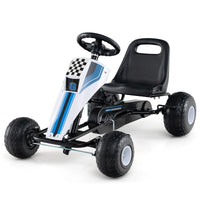 Kids Pedal Go Kart with Ergonomic Seat and Wear-Resistant Wheels for Boys and Girls