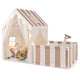 2-in-1 Kids Play Tent with Playpen and Washable Cotton Mat