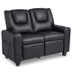 2-Seater Kids Recliner Chair with 2 Cup Holders and 2 Side Storage Pockets