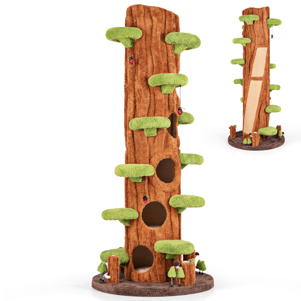 Large Cat Tree Multi-layer Cat Tower with Condos Sisal Scratching Board