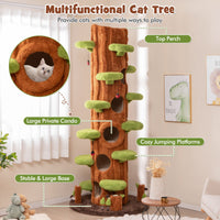 Large Cat Tree Multi-layer Cat Tower with Condos Sisal Scratching Board