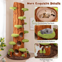 Large Cat Tree Multi-layer Cat Tower with Condos Sisal Scratching Board