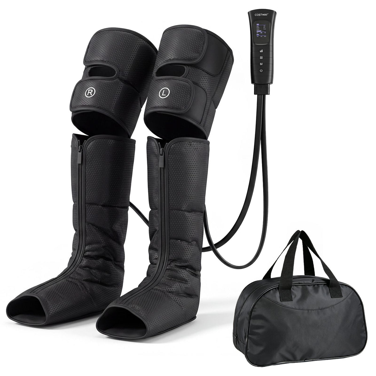 Leg Compression Massager with Heat for Pain Relief and Circulation