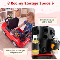 Licensed FIAT 3-in-1 Toddler Ride on Push Car with Canopy