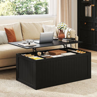 Lift Top Coffee Table 120cm with Barn Doors for Home