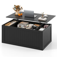 Lift Top Coffee Table 120cm with Barn Doors for Home