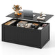 Lift Top Coffee Table 120cm with Barn Doors for Home