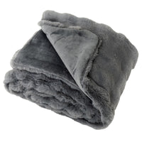 Luxury Faux Fur Throw Blanket for Bed Armchair Sofa
