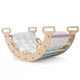 4-In-1 Wooden Kids Climber Arch Rocker with Cushion Montessori Toy