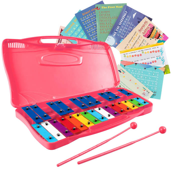 25 Note Xylophone with suitcase-like outlook for Kids