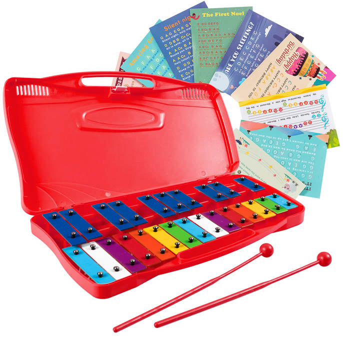 25 Note Xylophone with suitcase-like outlook for Kids