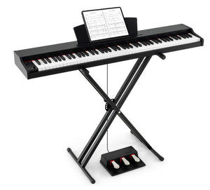 88-Key Keyboard Piano Set, Full Size Semi-weighted Digital Piano with Adjustable Stand
