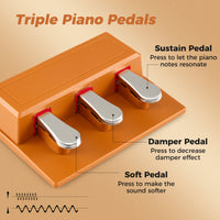 88-Key Keyboard Piano Set, Full Size Semi-weighted Digital Piano with Adjustable Stand