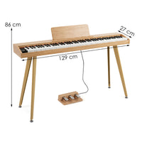 Electric Piano for Beginners with 800 Tones 600 Rhythms and USB MIDI