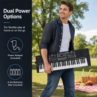 61 Key Keyboard Piano for Beginners w/ Stand, Stool, Lighted Keys