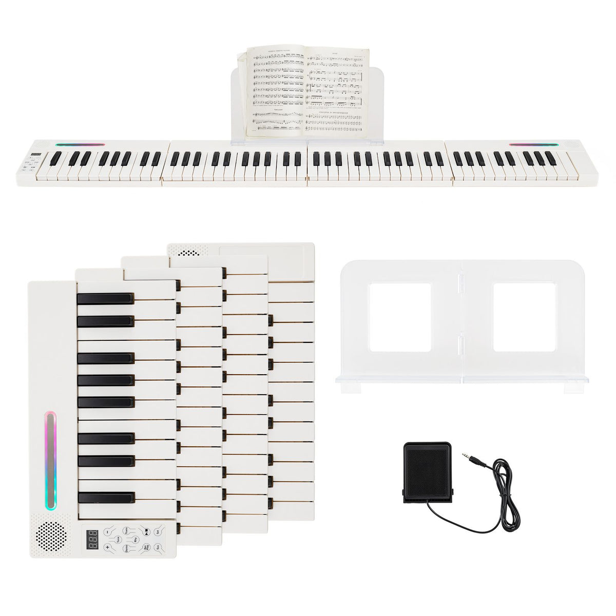 Magnetic Detachable Digital Piano Keyboard 88 Keys with Wireless MIDI