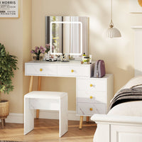 Makeup Vanity Set with 3 Lighting Modes and Adjustable Brightness