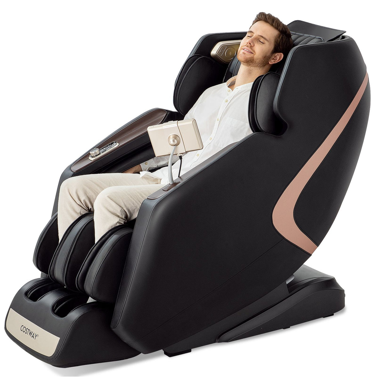 Full Body 3D Massage Recliner Chair with Double SL Track and 12 Auto Modes