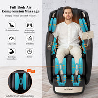 Full Body 3D Massage Recliner Chair with Double SL Track and 12 Auto Modes