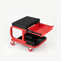 Mechanic Rolling Stool with Tool Trays and Magnetic Drawer