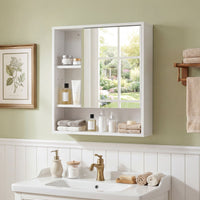 Medicine Cabinet with Mirror and Removable Adjustable Shelf for Bathroom