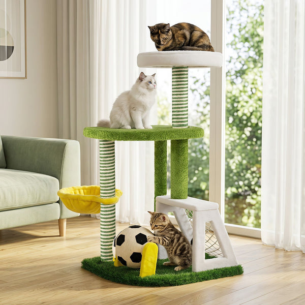 Modern Cat Tree with Multi-level for Indoor Kittens
