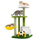 Modern Cat Tree with Multi-level for Indoor Kittens