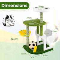 Modern Cat Tree with Multi-level for Indoor Kittens