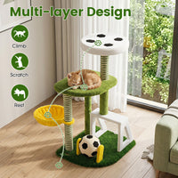 Modern Cat Tree with Multi-level for Indoor Kittens
