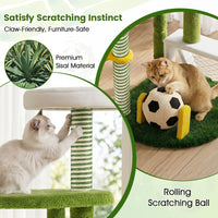 Modern Cat Tree with Multi-level for Indoor Kittens