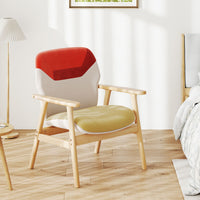 Modern Accent Chair with Spacious Backrest and Sponge Padded Seat Cushion