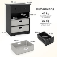 4-Drawer Dresser Modern Chest Storage Organizer