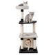 Multi-Level Cat Tree with Scratching Posts Board and Arched Platform