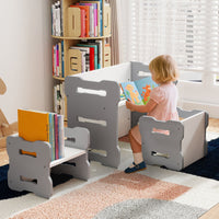 Multi-Use Toddler Furniture Set with Convertible Bench and 2 Tables