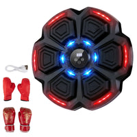 Music Boxing Machine with Gloves & Bluetooth Rhythm and LED Lights 10 Speeds