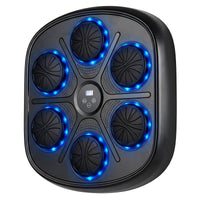 Music Boxing Machine with Gloves and LED Light Targets for Home Gym