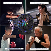 Music Boxing Machine with Gloves and Punch Counter