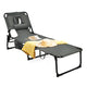 Beach Chaise Lounge Chair, Patio Folding Reclining Chair