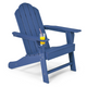 All-Weather Adirondack Chair with Cup Holder for Patio