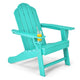 All-Weather Adirondack Chair with Cup Holder for Patio