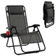 Patio Zero Gravity Lounge Chair with Cup Holder & Removable Pillow